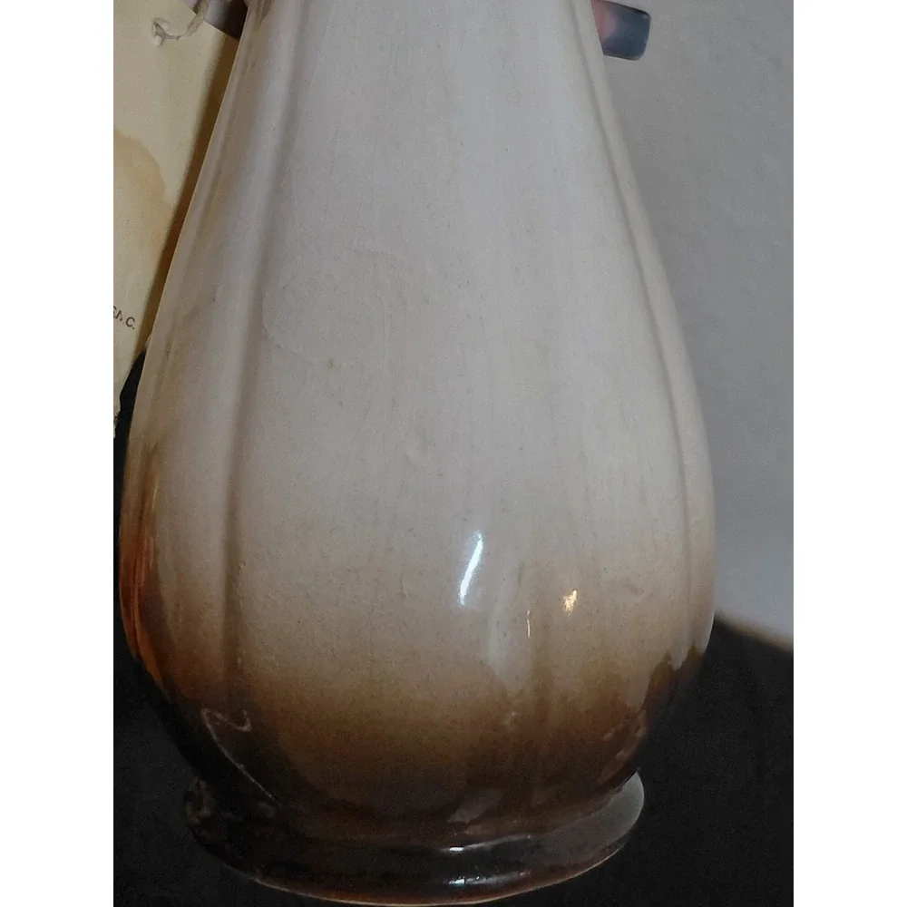 Vintage Nuova Capodimonte Italy Porcelain Pink Rose Pitcher Vase F.lli Savastano